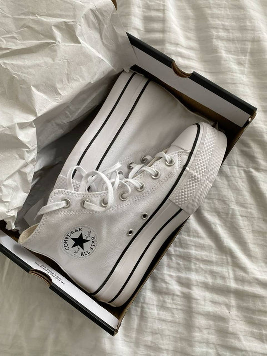 CONVERSE PLATAFORMA BLANCA